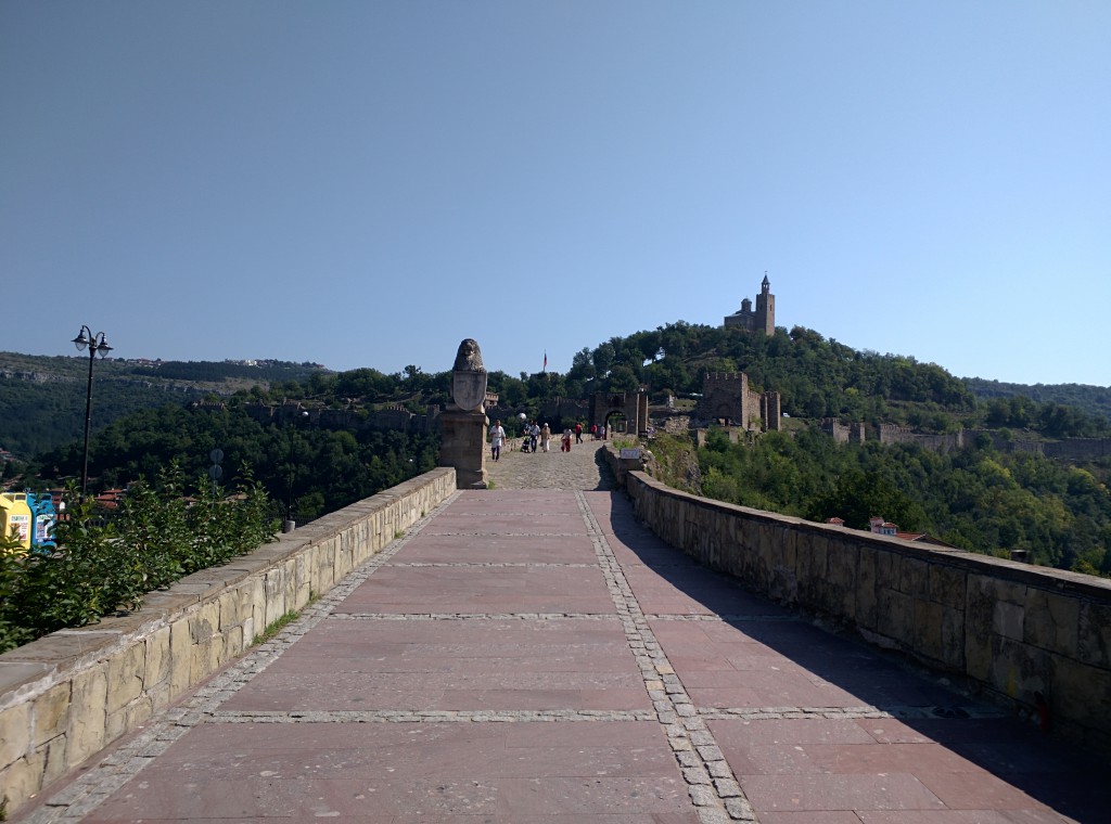 You enter the fort complex from the city on a ridge