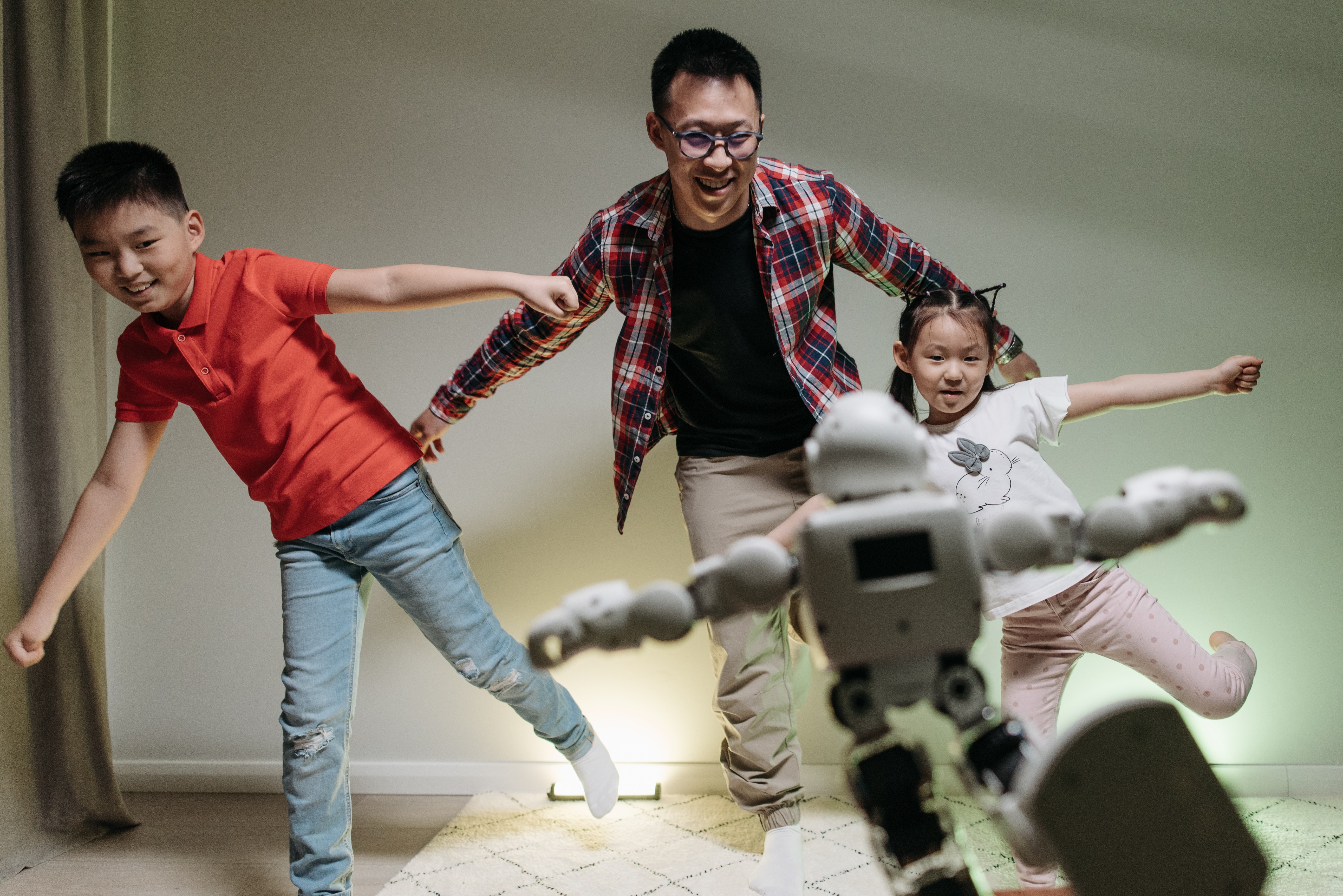 Robot imitating family